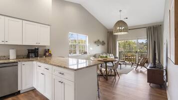 Condo, Multiple Beds, Kitchen, Garden View (Whiskey's Hillside Retreat ) | Private kitchen | Coffee/tea maker