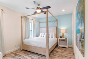 Townhome, Multiple Beds, Patio, Garden View (Turquoise Breeze) | 3 bedrooms, individually decorated, individually furnished, bed sheets