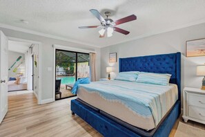 4 bedrooms, iron/ironing board, travel cot, WiFi