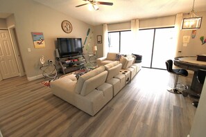 TV, video game console, table football, streaming services - Heated Pool 4BR Crystal Beach Villa | Game Room | Near Caladesi Island Beach (Palm Harbor)