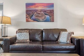 Appart'hÎtel, plusieurs lits, patio, vue jardin (The Moab) | Coin séjour