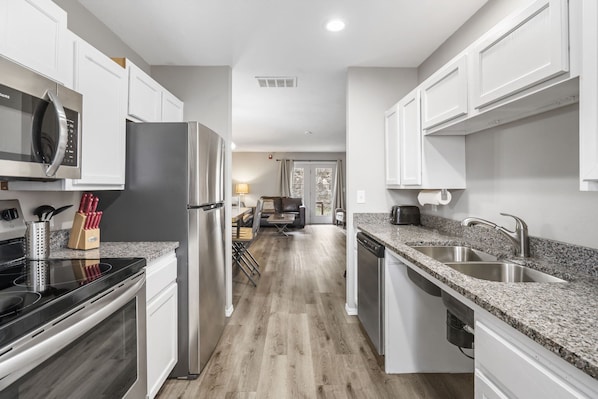 Condo, Multiple Beds, Patio, Garden View (The Moab) | Private kitchen | Coffee/tea maker