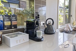 Prepare a soothing cup of tea in the fully equipped kitchen.