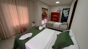 Apartamento conforto | Roupas de cama antialérgicas, frigobar, Wi-Fi de cortesia, roupa de cama