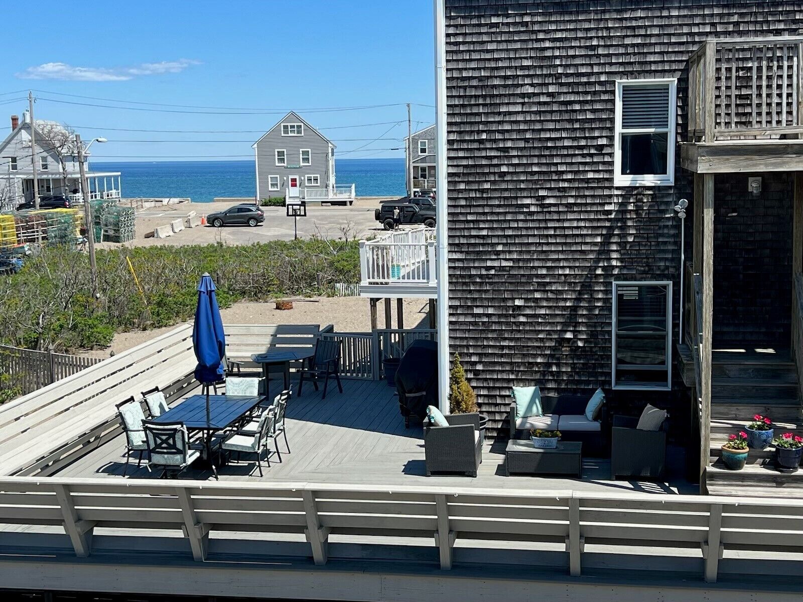 ocean view off the side of the deck