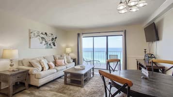 Condo, Multiple Beds, Balcony, Ocean View (Ocean View Retreat) | Living area | 42-inch flat-screen TV with digital channels