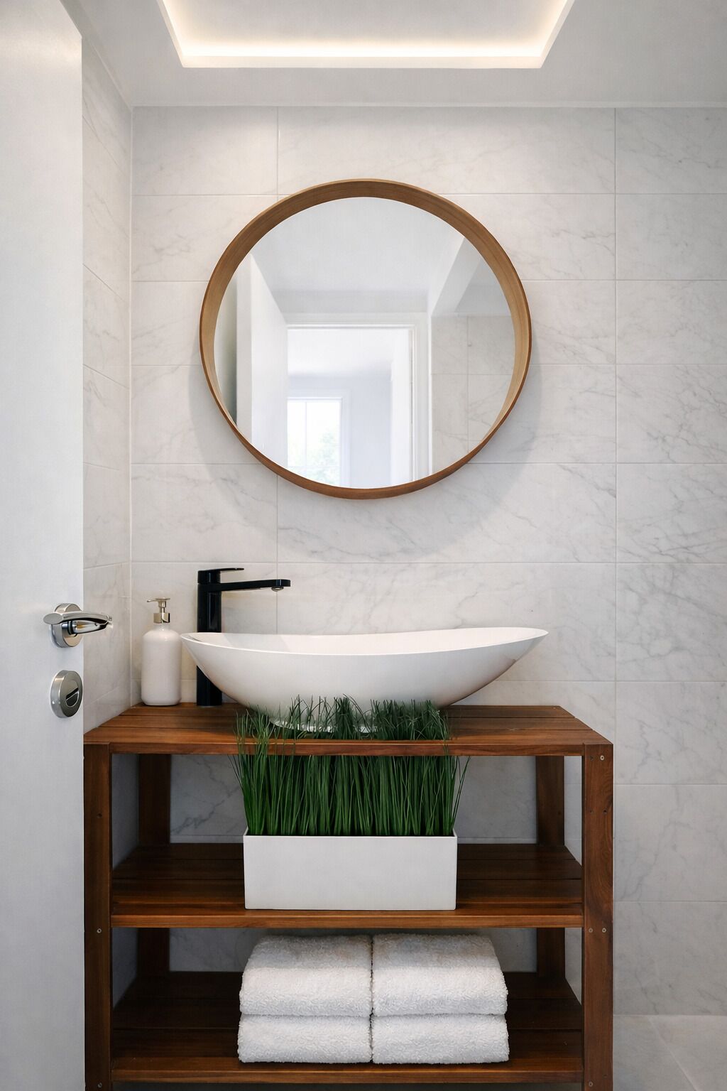 Sèche-cheveux, serviettes fournies, savon, shampoing