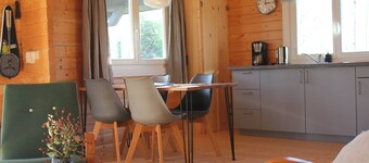 This chalet with swimming pool is located in the north of the Dordogne in a quie