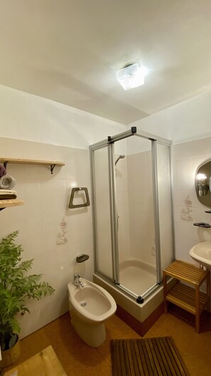 Secadora de cabello, toallas, jabón, papel de baño 