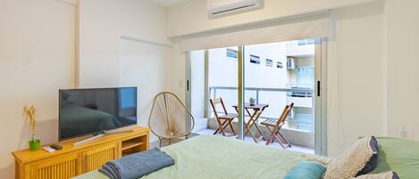 Appartement de base, 1 chambre | 1 chambre, rideaux dâobscurcissement, accĂšs au Wi-Fi (inclus)