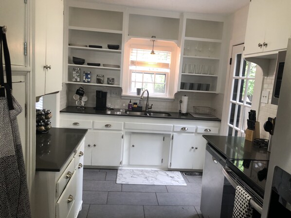 Fridge, microwave, oven, stovetop - Modern Historic Home (Oklahoma City)