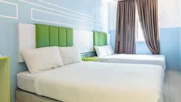 Quadruple Room | Egyptian cotton sheets, premium bedding, in-room safe