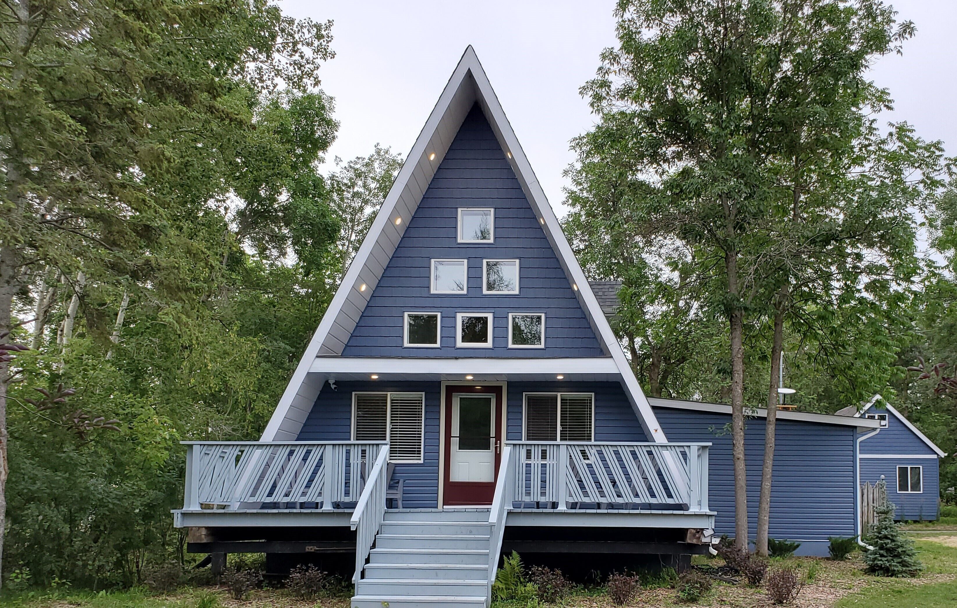 Iconic A-frame in Cottage Country, Steps Away From a Sandy Beach