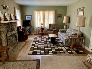 DVD player, video library - 3BR/1.5BA Woodsy Stone Cottage 1 Hr to Pictured Rocks, Hike Trails On-Property (Manistique)