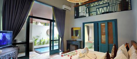 One Bedroom Private Pool Villa | 隔音、熨斗/熨衣板、免費無線上網、床單