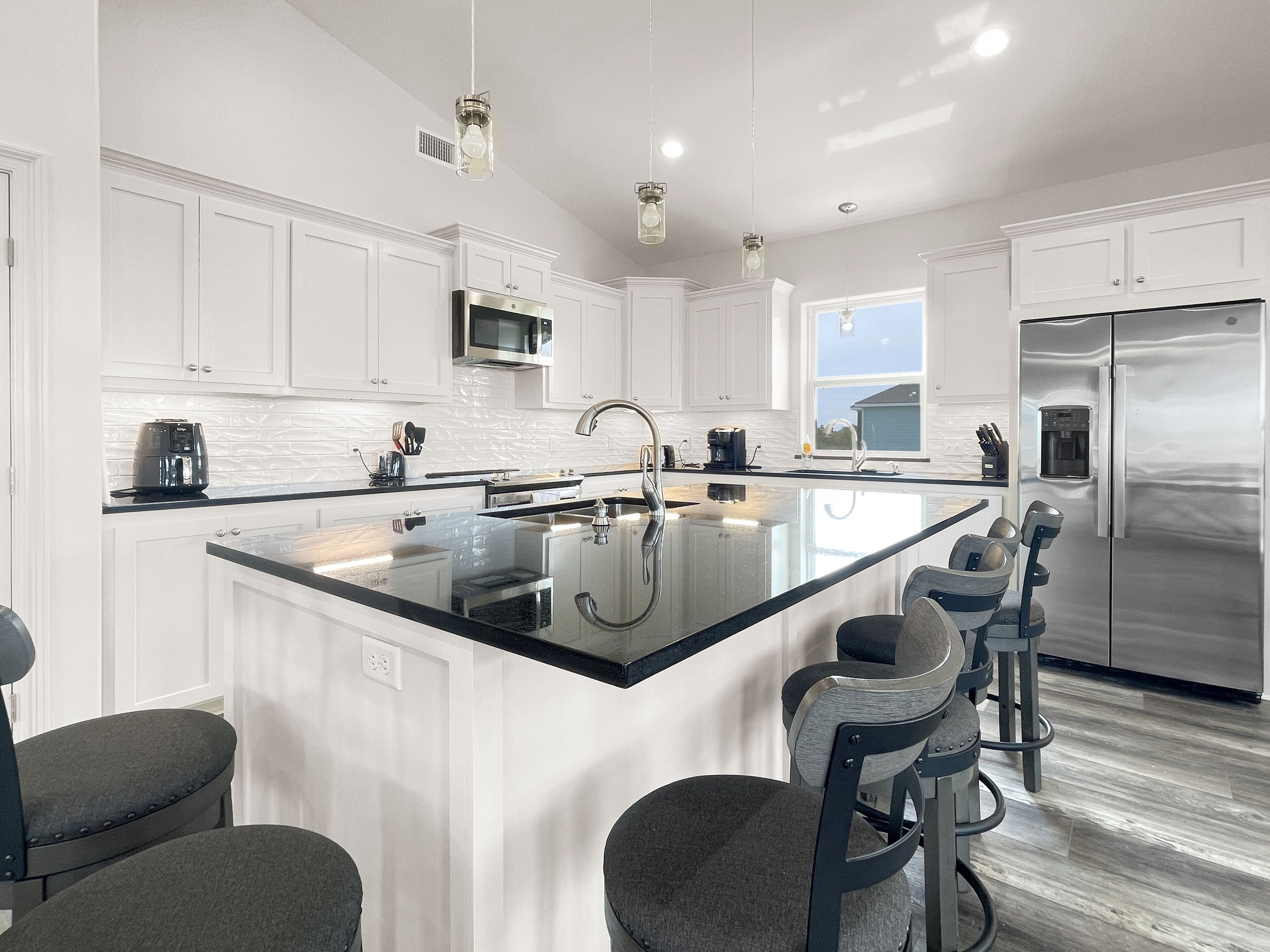 Waterfront brand new construction with boat house in Hackberry, LA.