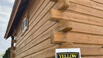 Escape to YELLOW BANKS Cabin 2, nestled among the trees.