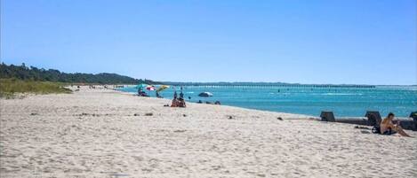 Sun-loungers, beach towels