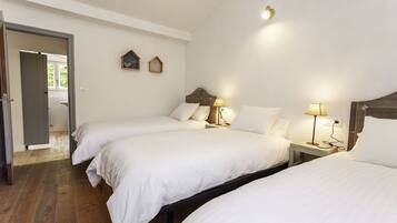 2 slaapkamers, een strijkplank/strijkijzer, wifi, beddengoed