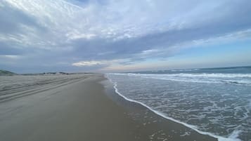 Plage, chaises longues, serviettes de plage