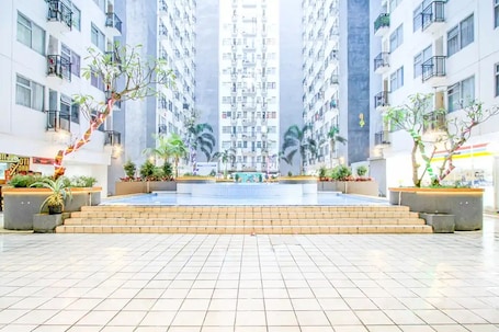 Outdoor pool. Cozy Room @ Hallo Tidur By Tio