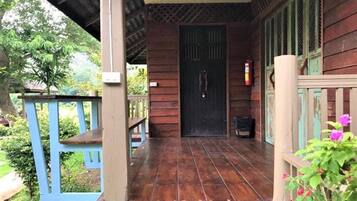 Alpehytte - 3 soveværelser | Udendørsområde