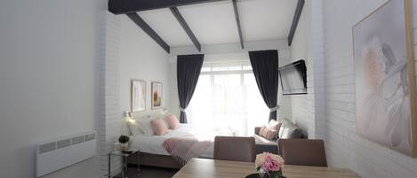 1 bedroom, bed sheets