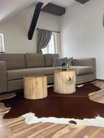 Comfort-svíta | Stofa | 20-tommu LCD-sjónvarp með gervihnattarásum, sjónvarp.