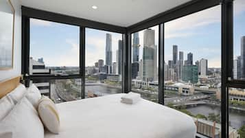 Panoramic Penthouse | In-room safe, desk, blackout drapes, iron/ironing board