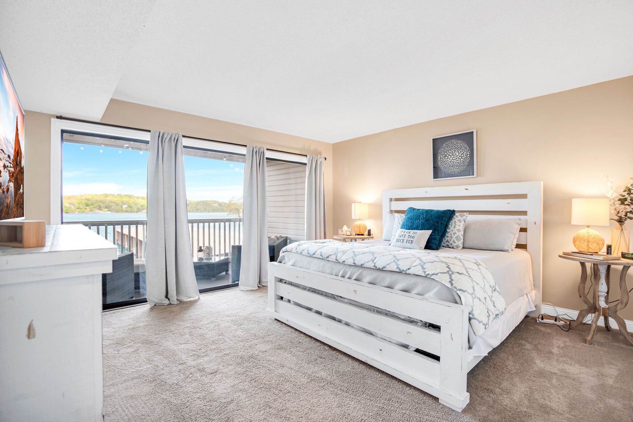 Newly Remodeled with Balconies and Lakefront Pool