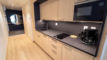 Family Apartment | Private kitchen | Fridge, microwave, stovetop, dishwasher