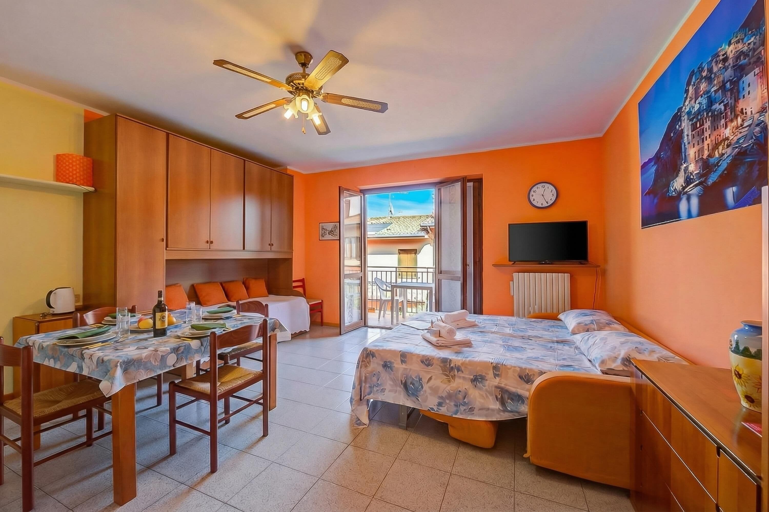 Familie studio (Peter relax -1 km near Salò & beach) | Wifi (toeslag), beddengoed