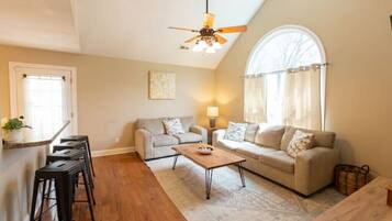 Smart TV, DVD player, foosball, table tennis