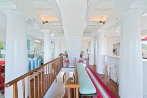Interior - Beachfront in Seaside on 2 lots, Gulf views, Porches & Rooftop Deck, 2 Bikes (Santa Rosa Beach Fl)