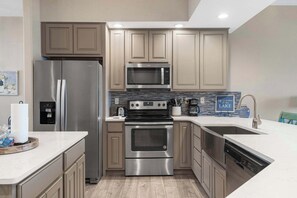 Condo, Multiple Beds, Patio (It's a Good Life) | Private kitchen | Coffee/tea maker, cookware/dishes/utensils - It's a Good Life - Stunning Lake Views! (Branson)