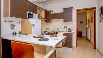 Studio | Private kitchen | Fridge, microwave, oven, stovetop