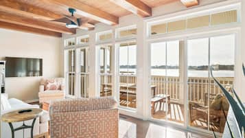 Townhome, Multiple Beds, Patio (Hidden Paradise) | Living area | 42-inch flat-screen TV with digital channels, fireplace