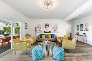 House, Multiple Beds, Pool Access, Mountain View | Living area - Desert Horizon (Desert Hot Springs)