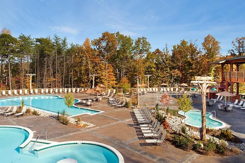 3 outdoor pools