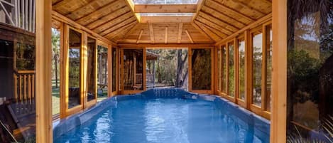 Una piscina riscaldata