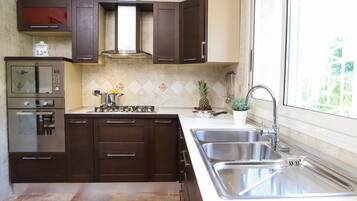 Condo | Private kitchen | Full-size fridge, microwave, stovetop, dishwasher