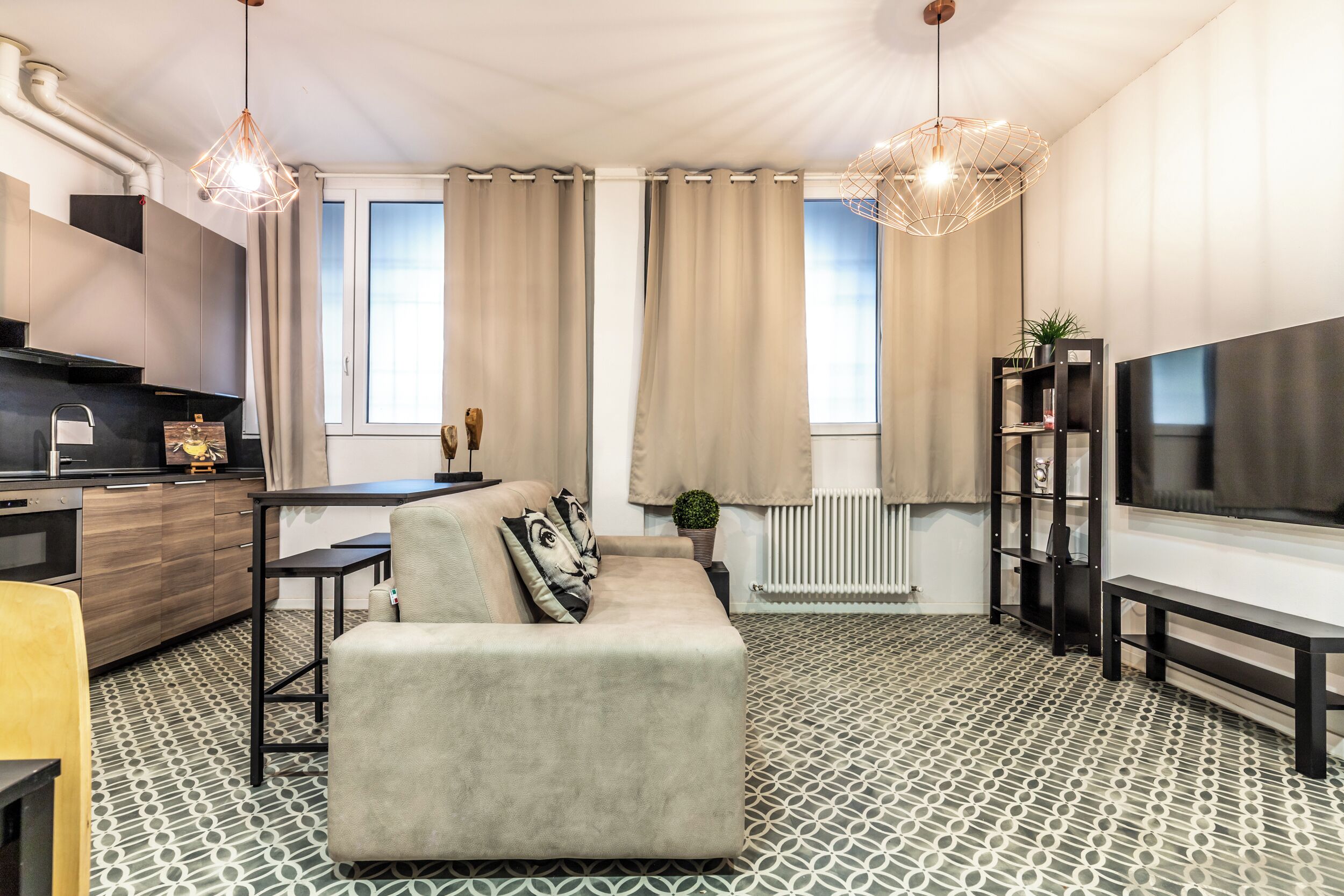 Appartamento, 1 camera da letto | Cucina privata | Frigorifero con congelatore, piano cottura, lavastoviglie