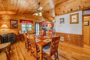 Cabin, Multiple Beds, Balcony, Mountain View (Blueridge Cabin) | Dining - Blueridge Cabin Serene Forest Retreat! (Blue Ridge)