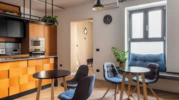 Fridge, oven, dishwasher, electric kettle