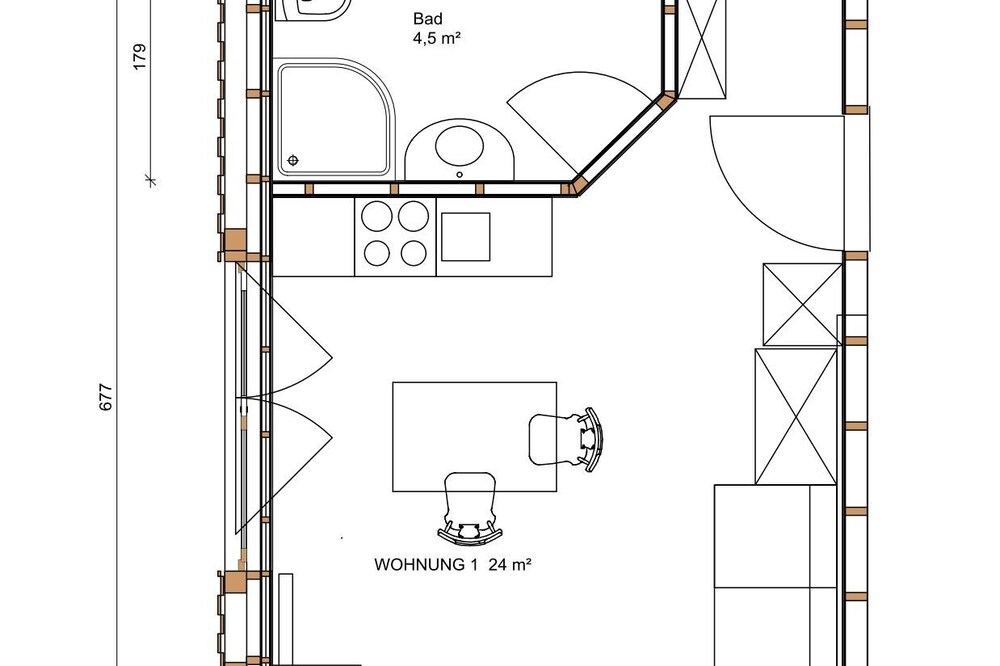 Ferienwohnung Rott am Inn Obergeschoß