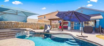 Mini Resort! Come enjoy the cool blue colors and ocean 🌊 style feel of our home