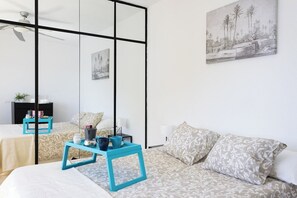2 bedrooms, desk, iron/ironing board, WiFi