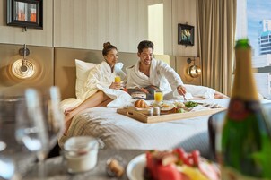 Minibar, in-room safe, desk, blackout curtains