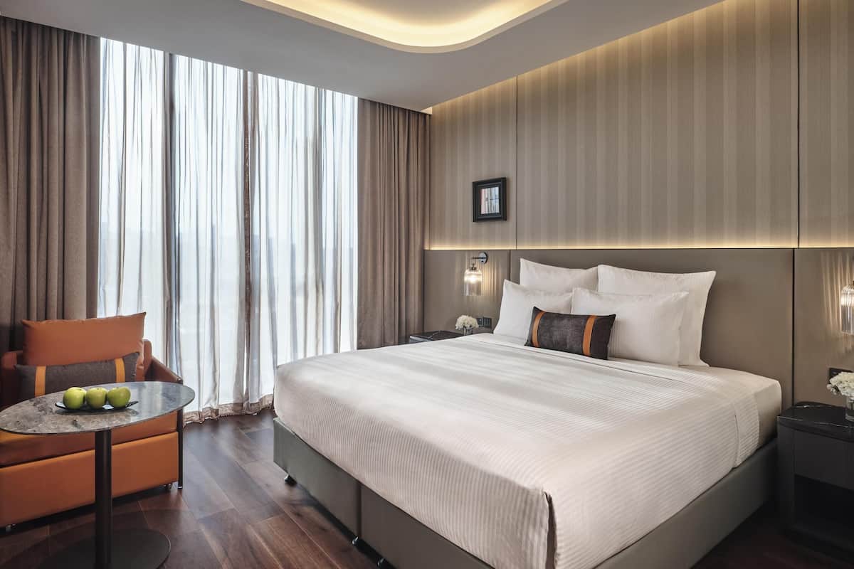 Minibar, in-room safe, desk, blackout curtains