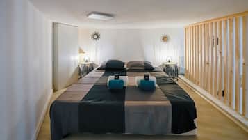 1 habitación, tabla de planchar con plancha, wifi y ropa de cama